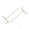 10pcs Durable Luminous Beads Fishing Swivel T-shaped Stainless Steel Balance Fishing Swivel Fishing Tackle Freshwater Fishing