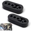2 PCS Car Exhaust Pipe Hanger Rubber Insulation Bushing, Car Adjustable Tail Pipe Hanger, Car Tail Pipe Muffler, Universal for Most Cars (Black)