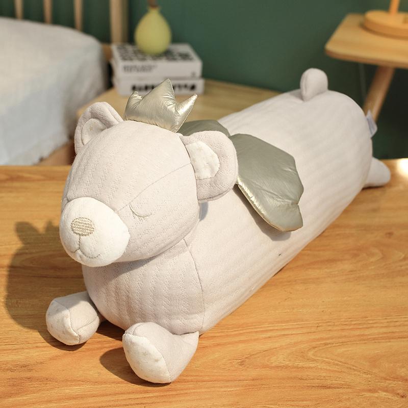 50cm Riesiger Kronenbär Plüschtiere Kinder Weiches Cartoon Schlafkissen Niedliche Liegender Bär Puppe Mädchen Geburtstag Weihnachtsgeschenke 50cm