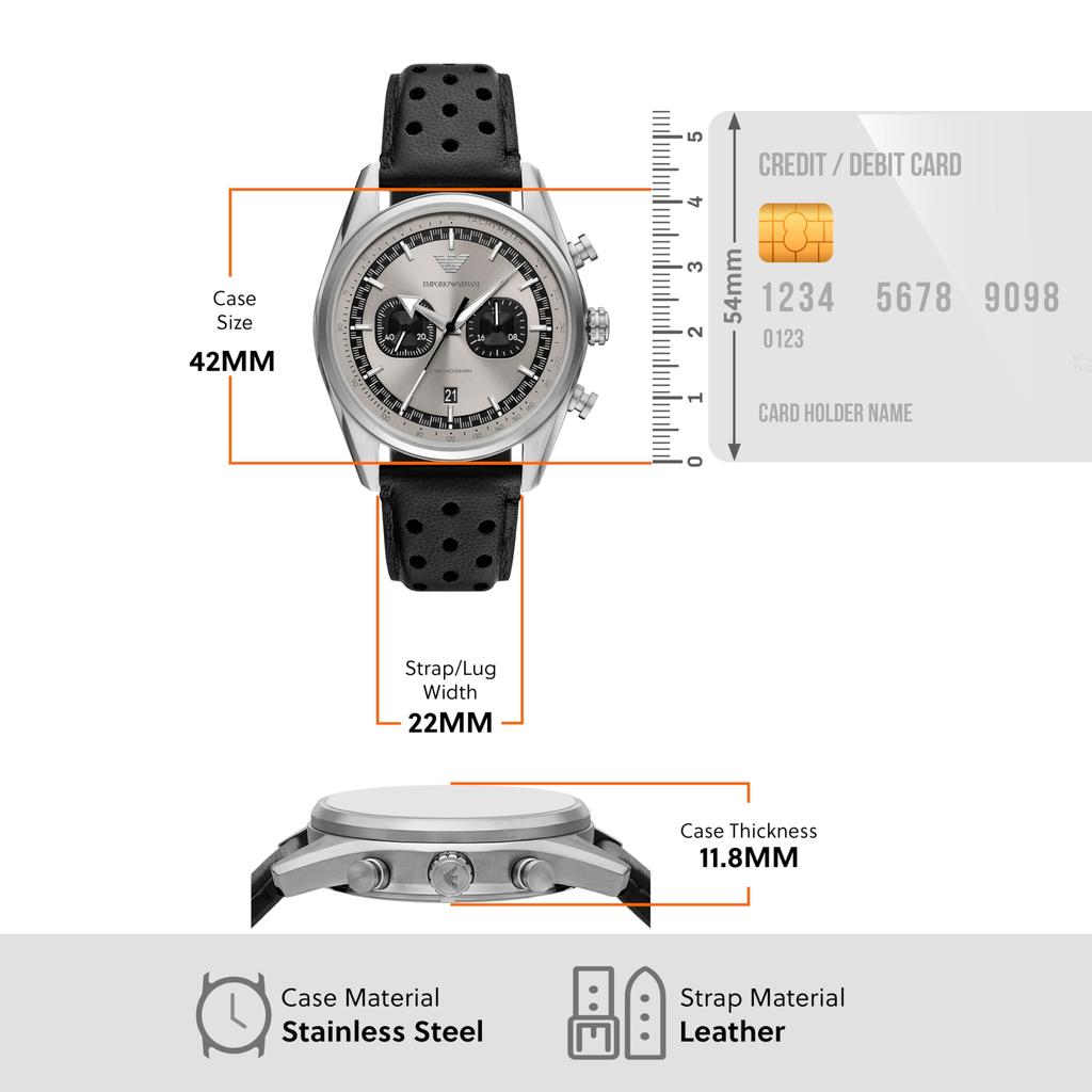 Emporio Armani AR11677 Black Men's Watch,