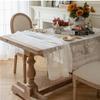 Romantic French Style Lace Tablecloth High Quality Lace Macrame Embroidered Table Cloth For Wedding Mother‘ Day Party Decor