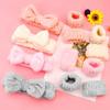 Cute Butterfly Hair Tie Flannel Headband for Face Washing - Women's Soft, Sticky Hair Accessories