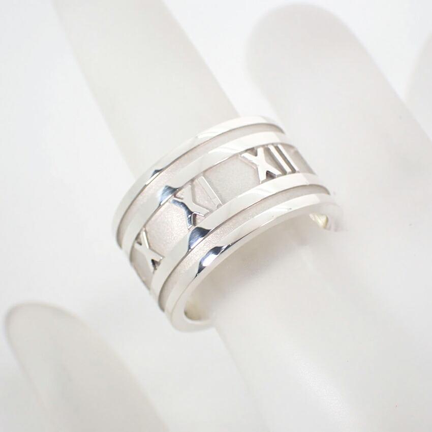 [Used] TIFFANY 925 Atlas Wide Ring / Size 12.5 / j14-1