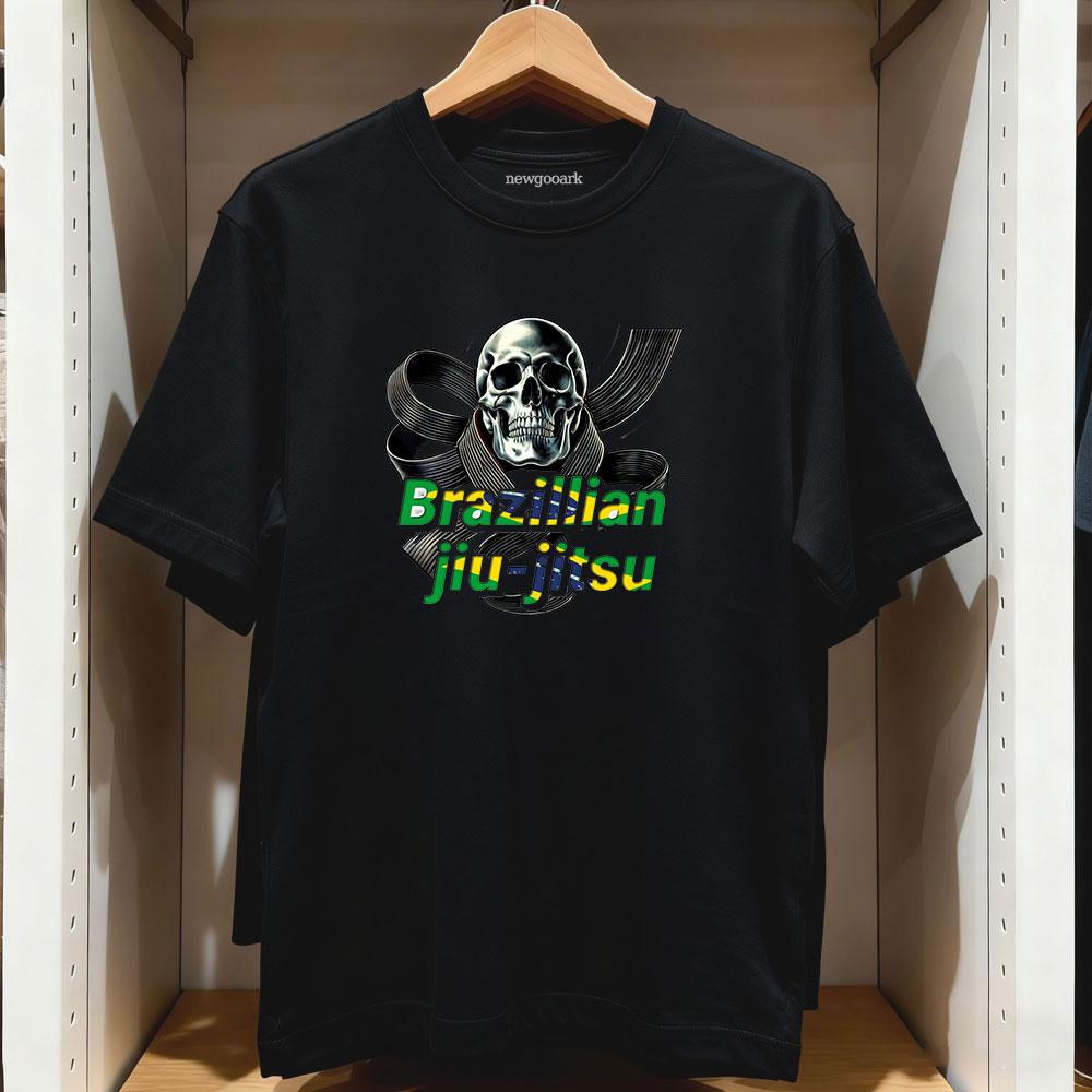 

Vintage Brazilian Jiu Jitsu Tshirt Woman Man Casual Cotton Graphic T Shirts Creative Streetwear Camisetas Ropa De Hombre Adult 4XL