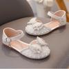 Girls' Half Sandals Summer Korean Version Soft Soled Children's Leather Shoes, Mid Size Children's Crystal Shoes, Baby Princess Shoes