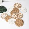 Nordic Hand-Woven Jute and Cotton Heat Insulation Coaster Mat