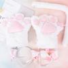 5Pcs/Set Cat Cosplay Costume Cat Tail Ears Collar Paws Gloves Set Cute