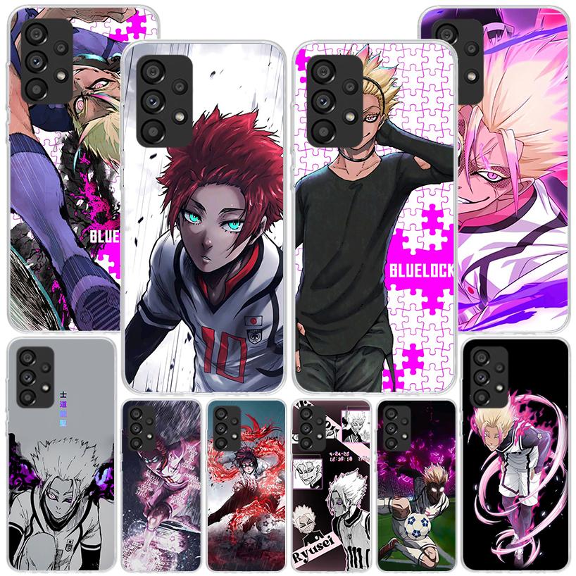 Blue Lock Shidou Ryusei Phone Case For Samsung Galaxy A52 A32 A22 A12 A51 A31 A50S A30S A20S A10S Note 20 Ultra 10 Plus S10 A72