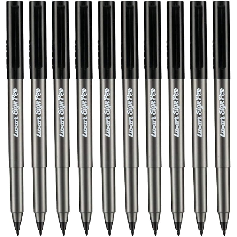 Luxor Sign Pen (New) Black (10's Box) (9000027974)