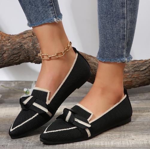 Fashion Women's Flat Shoes, Anti Slip, Breathable, Comfortable, Solid Color Shoes, Casual Round Toe Walking Loafers, Women's 2024
