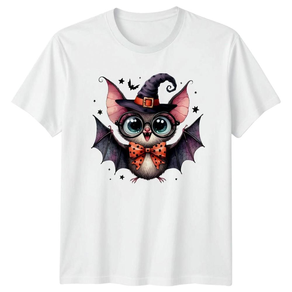 Halloween Bat Witch Hat Unisex TShirt Holidays Halloween Unisex Unisex Graphic Tee S