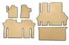 Floor Mats EVA V2 (Pickup Only, Full Showroom, Beige) for Mercedes Vito W639 2004-2014