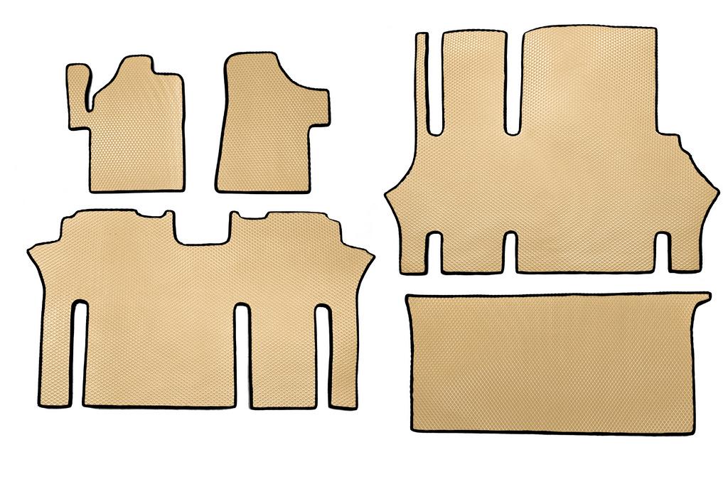 Floor Mats EVA V2 (Pickup Only, Full Showroom, Beige) for Mercedes Vito W639 2004-2014