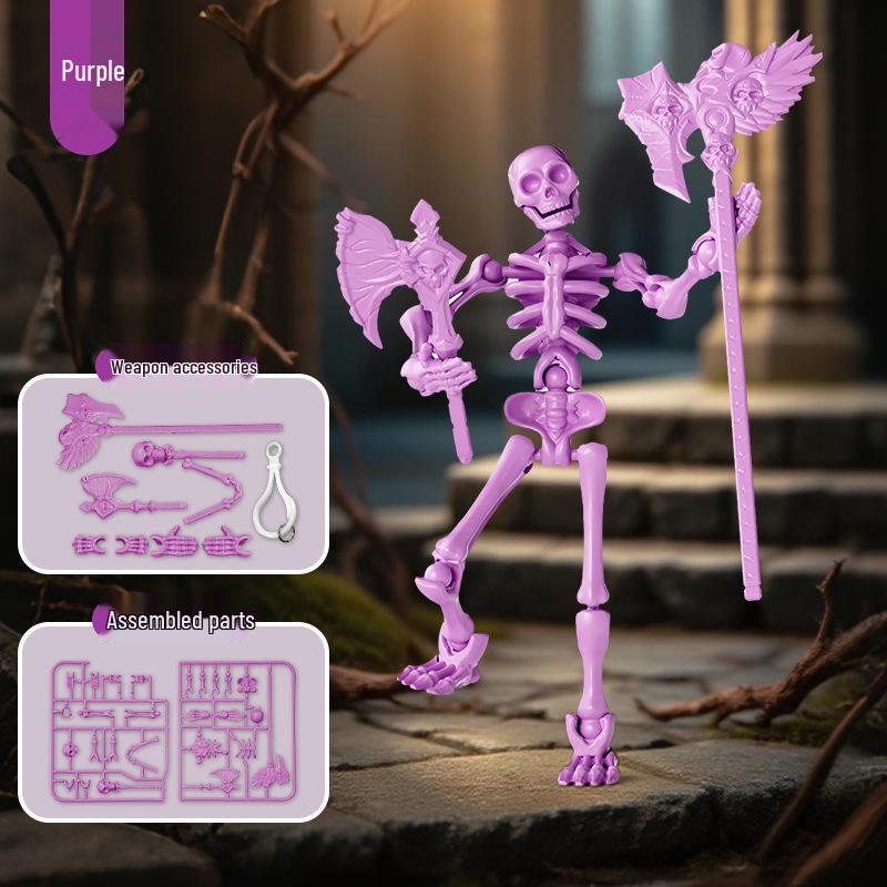 Multi-Joint Movable Skeleton Doll Figure - DIY Assembly Model