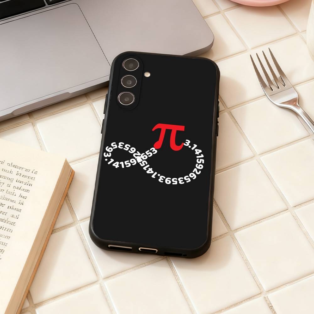 Math Formula Pi phone Case For Samsung Galaxy A73,A72,A71,A70,A53,A52,A51,Others Soft Black Shell