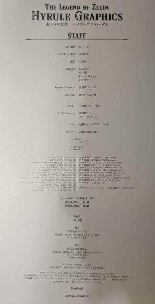 [USED] The Legend of Zelda Hyrule Graphics 30th Anniversary Book Official Setting Materials Volume 1