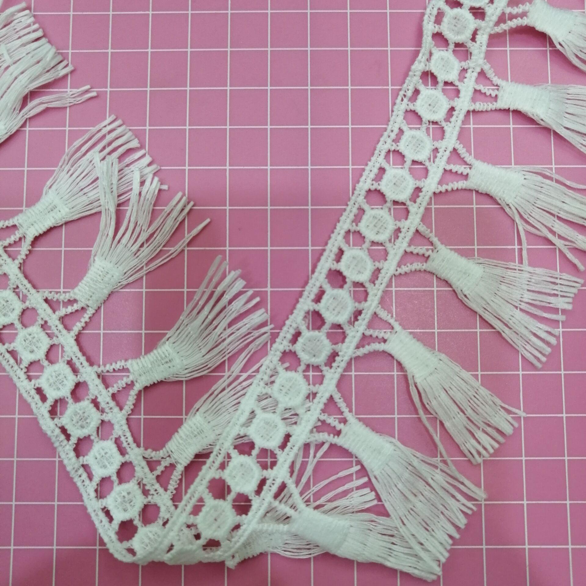 

Clothing Accessories Milk Silk Water-Soluble Lace Barcode Hemming Hemming Wide Lace Underwear Lace JH-014