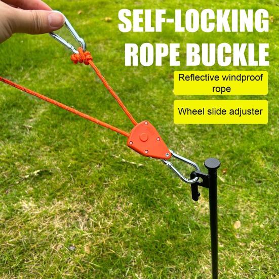 1 Set Makara Halat Gerdirici 4/5M İpli Ağır Hizmet Dış Mekan Sırt Çantası Yürüyüş Tekne Kampı Gerdirme Halatı Ayarlayıcı Sıkıcı