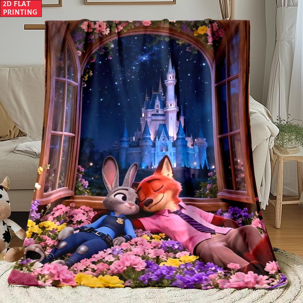 Judy & Nick Thin Flannel Blanket for Bedrooms,Living Rooms,Sofas Blankets,Lunch Breaks,Picnics,blankets Fluffy Blanket