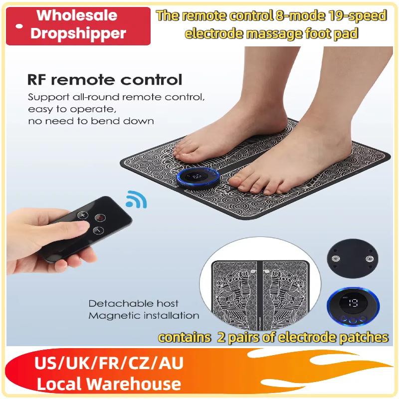 Faltbares EMS Fußmassagegerät Pad Impuls Schock Muskelstimulation Massagematte zur Durchblutungsförderung Linderung Und Fußschmerz Entspannung