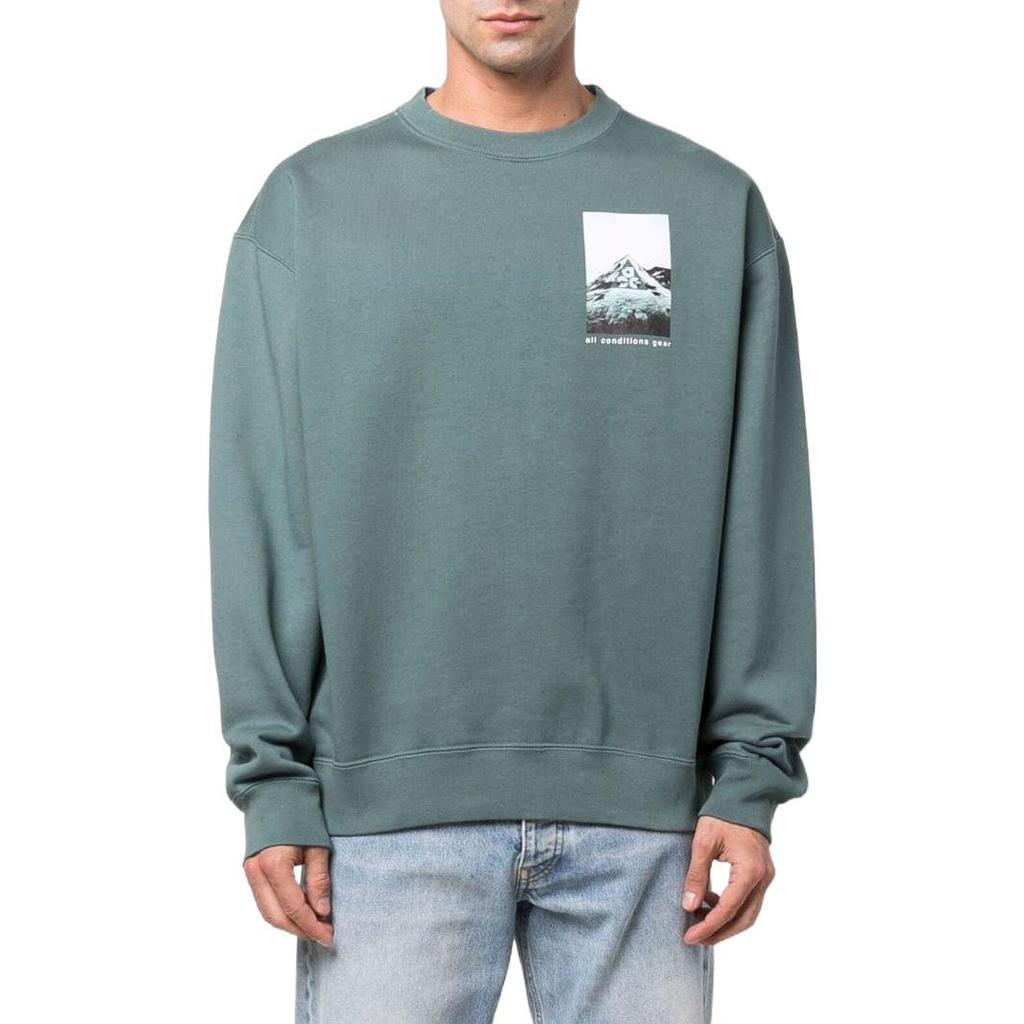 Nike Back Photo Print Crew Neck Sweatshirt Unisex Tops Navy DJ1590-384