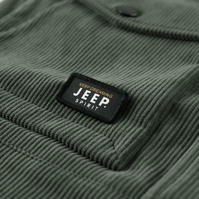 JEEP SPIRIT Herren Cord Fleece gefütterte Reversjacke