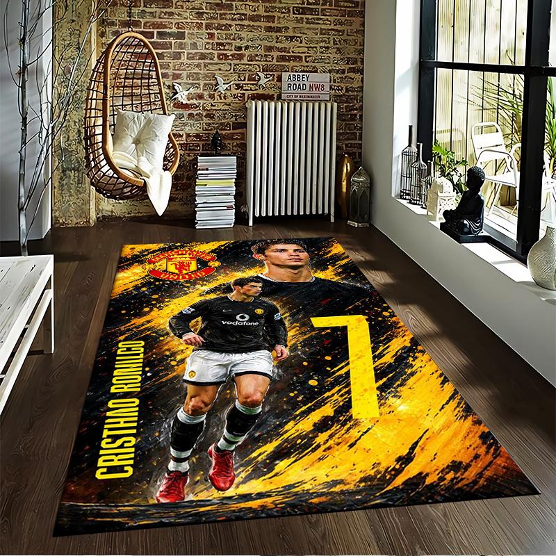 Manchester United Ronaldo carpet Non-slip rug suitable for living room and bedroom sofas