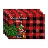 Greenwich Plaid Christmas Party Tablecloth & Placemat Set