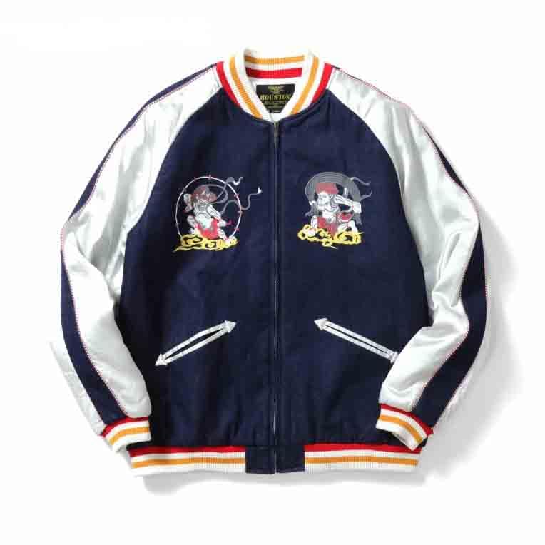 

Куртка INDIGO NYLON SOUVENIR JACKET [Houston] Мужская синий
