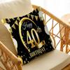 18 21 30 40 50 60 70 80 90th Anniversary Party Cushion Cover Car Throw Pillow Case For Sofa Car Christmas Gift