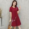 Fashion Summer Womens Casual Elegant Short Sleeve Shift Dress Bright Red And Comfortable Fit