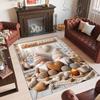 Gnome Theme Crystal Velvet Rug Personalized Custom Name Text Soft Floor Mat Home Decor