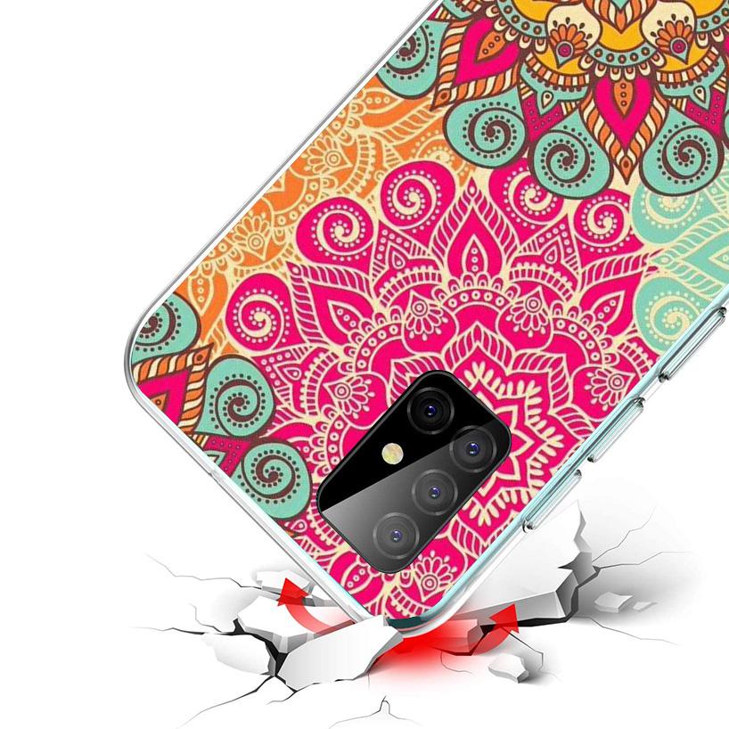 Totem Mandala Colorful Flower Phone Case For Samsung Galaxy A52 A32 A22 A12 A51 A31 A50S A30S A20S A10S Note 20 Ultra 10 Plus S1