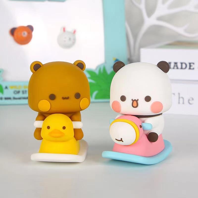 Bubu Dudu Anime Figurky Model Hračky Vzrušující Sběratelská Roztomilá Panda Figurka Kawaii Medvěd Panenka Ozdoba Domov Děti Vánoční Dárek