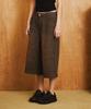 TONSIL Washed Leopard Bermuda Pants Charcoal