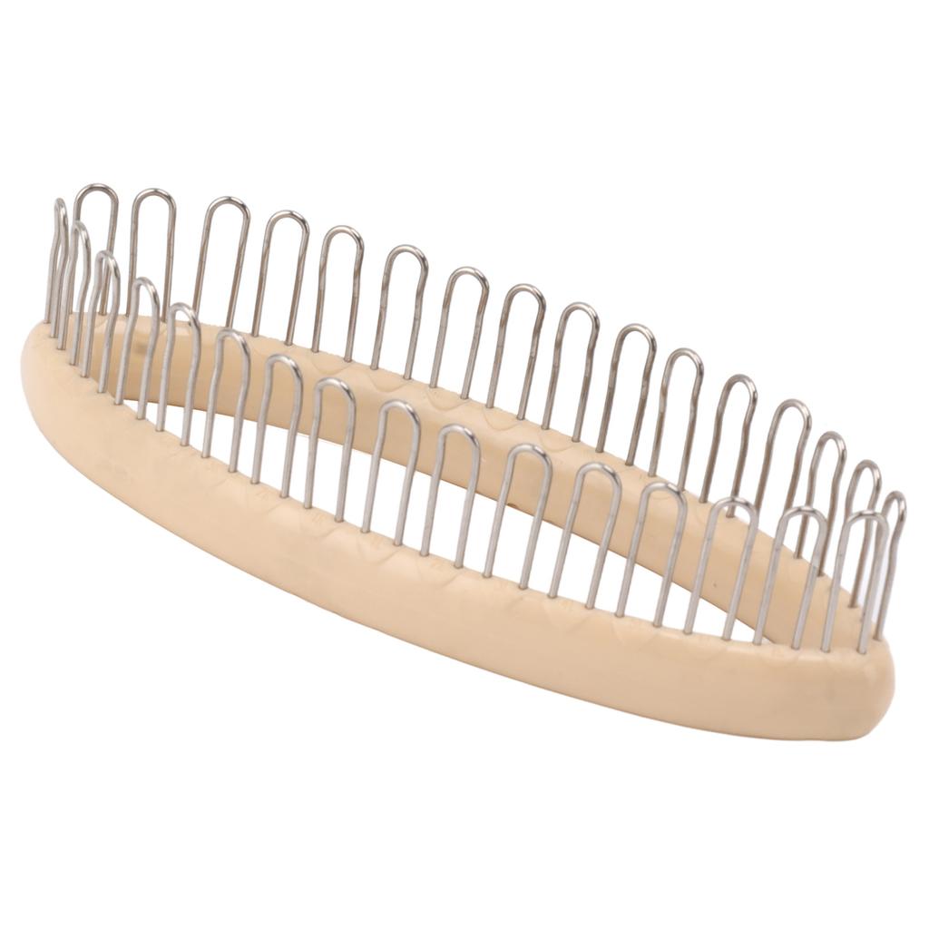 Pletací rámeček Dřevěný Kulatý Kapesní Pletací Deska DIY Tkalcovský Nástroj s Rámečkovým Kapesním Nástrojem a