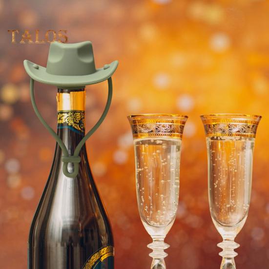 Wine Stopper Cowboy Silicone Bottle Cork Leak-Proof Shelf Display Bottle Stopper Mexican Themed Wine Cork Gift for Wine Lovers