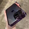 Coque Transparente de Luxe avec Bords Dorés et Protection d'Objectif pour iPhone 17 Air 16 Pro 15 14 Plus 13 12 11 Pro Max Housse Souple en Silicone Transparent