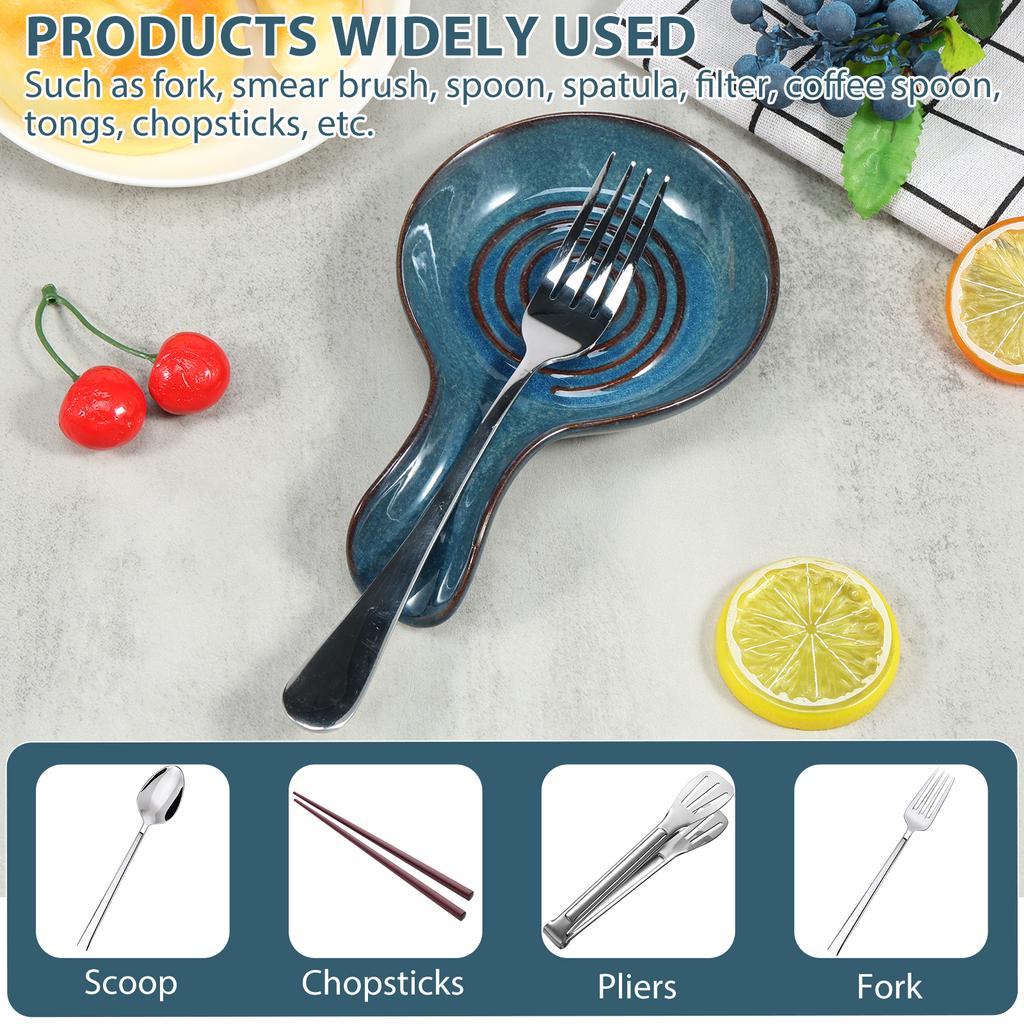 Ceramic Pot Rack Large Spoon Holder Stand Kitchen Organizer for Fork Spatula Rack Cooking Spoon Shelf Tableware Storage Racks