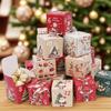Empty Countdown Boxes 24-Day Christmas Countdown Box Fillable Cardboard Container Festive Decoration For Winter Holiday Teens