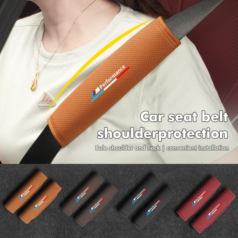 For BMW Car Safety Belt Cover Seat Shoulder Protector Pad Accessories E91 E92 E93 E60 F10 F30 E39 E36 E87 X3 X5 E70 E46 E90