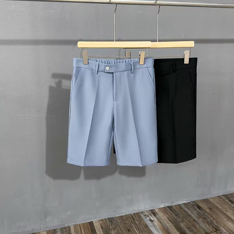 Men's Casual Ice Silk Drape Shorts - Summer Lightweight Loose Straight White Pants
