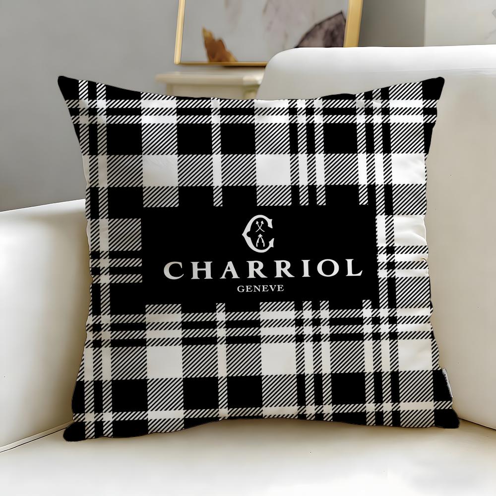 classic jewelry brand Charriol Cushion Cover Soft  EasyWash Pillow Case  Versatile for Couch Bed Travel and Office