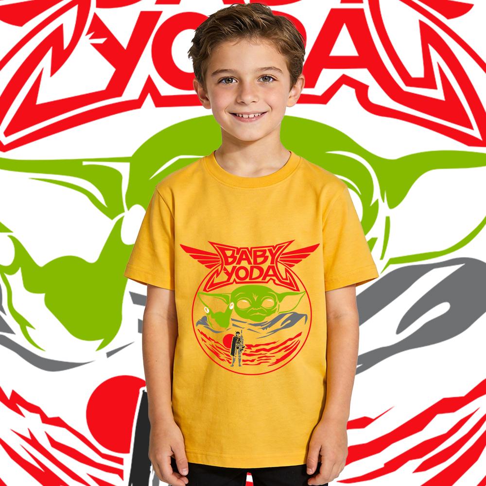 Kids Star Wars Yoda Baby T Shirt Boys Casual Print Tee Toddler Short Sleeve Summer Top Child Fashion Clothes