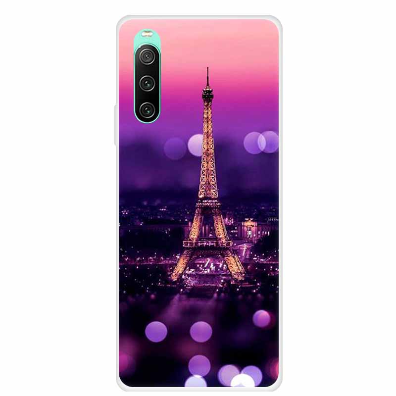 For Sony xperia 10 IV Case 1 IV 10 iV Clear Fashion Soft TPU Silicone Back Case For Sony Xperia 10 1 5 III Cover Funda Shell Cat