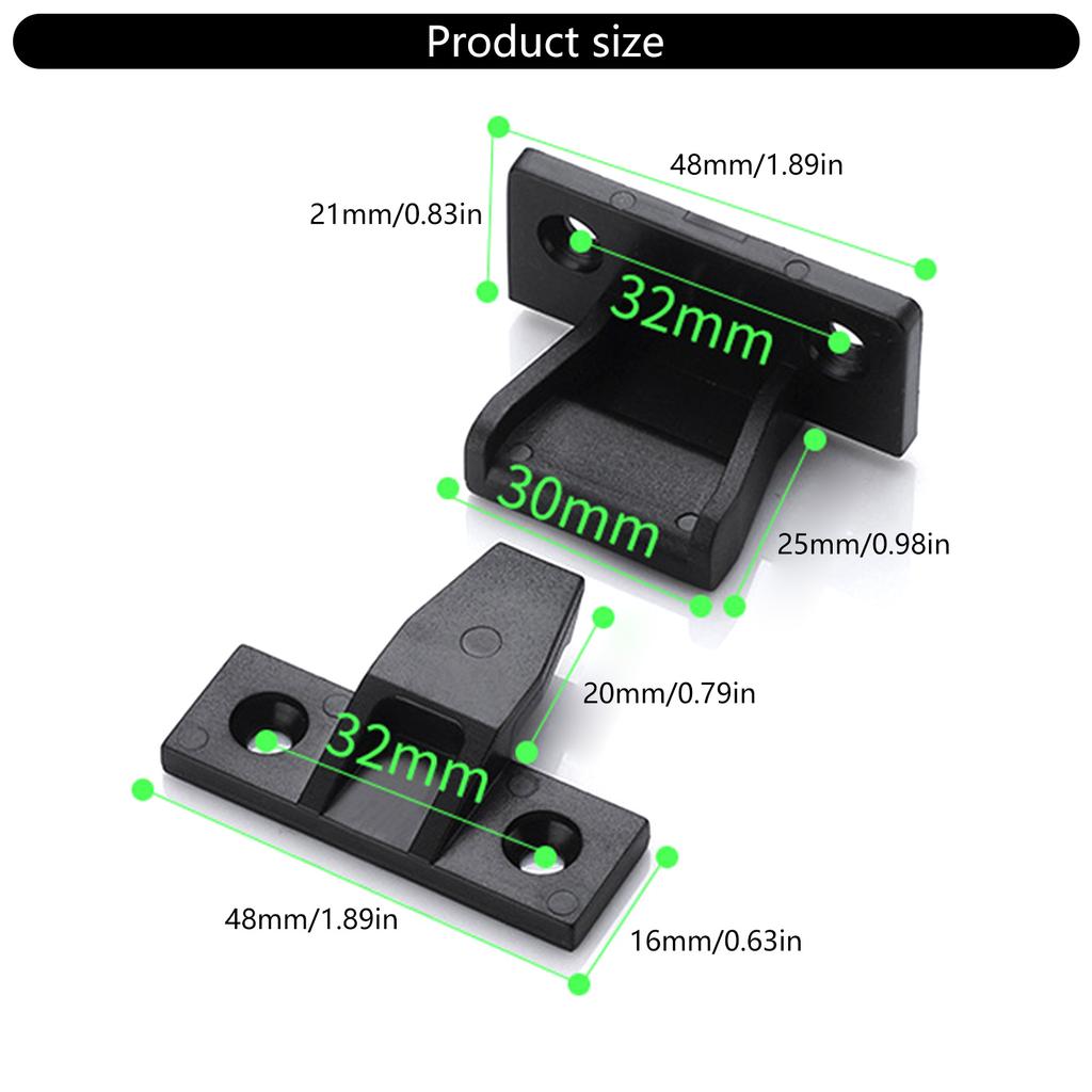 10Pcs Push In Plinth Fasteners Cabinet Catches Buckle Press Fit Panel Clips Furniture Push In Plinth Panel Joint Bracket