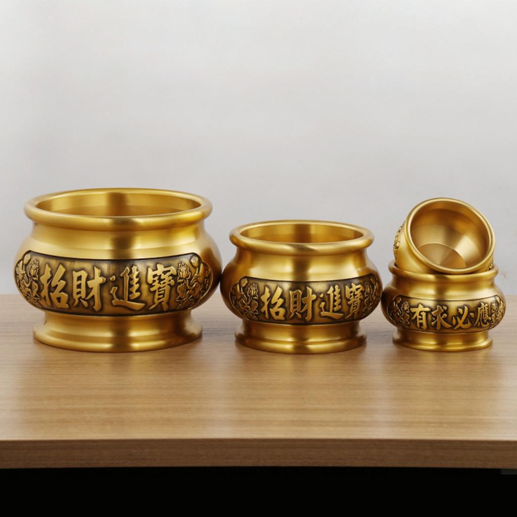 Vintage Brass Incenses Holders for Luck Chineses Styles Carving Incenses Burners Home Decoration Craft for Prosperity