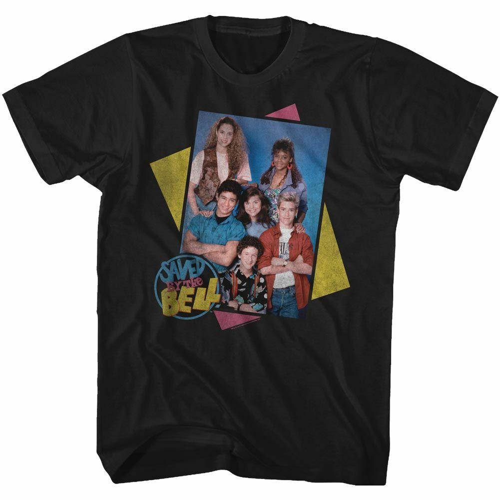 Saved by the Bell Group Boxes Black T-Shirt XL