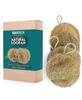 SAVSEA Natural Loofah for Bathing: Unisex Loofah for Women and Men, Also Perfect for Kids | Round Shaped Natural Loofah | Pack of 4