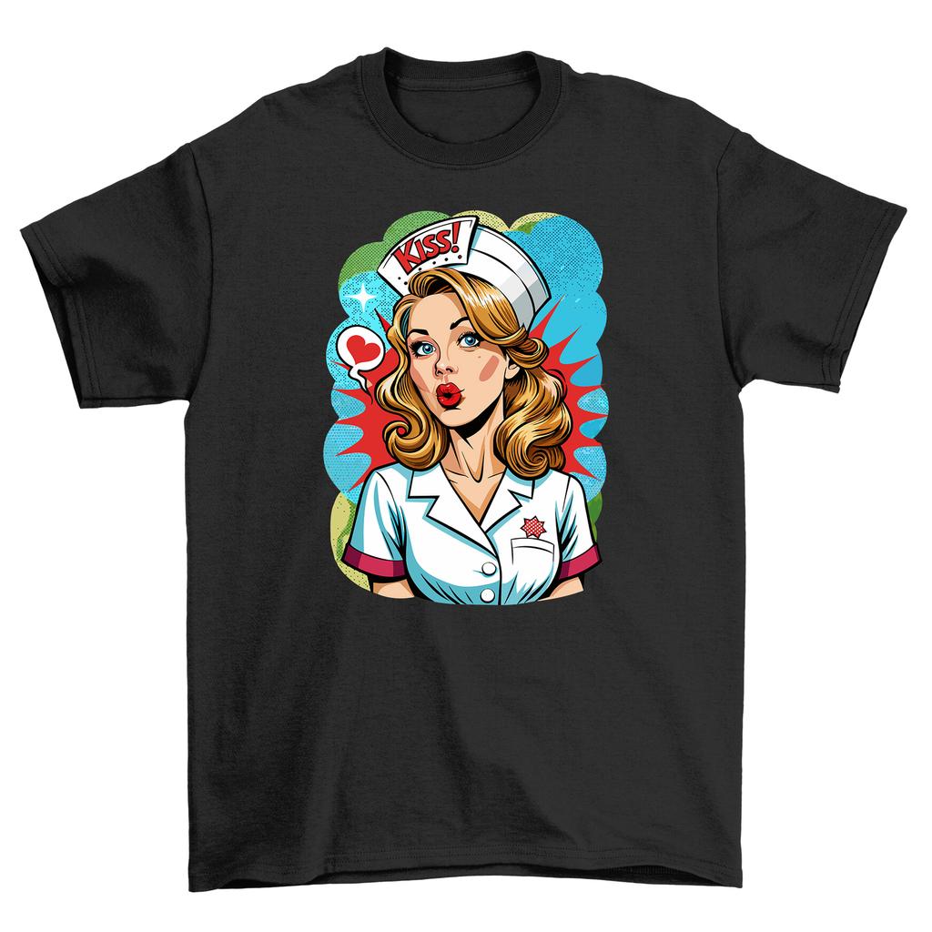 'Retro_34 Nurse Feel'' T-Shirt - Vintage, Lustiger Stil! Unisex-Druckdesign, Perfekt